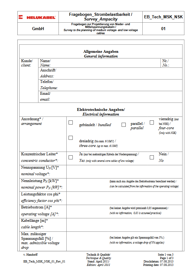 Survey Ampacity