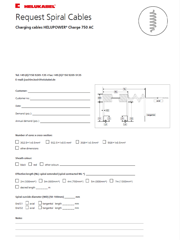 Request spiral cable