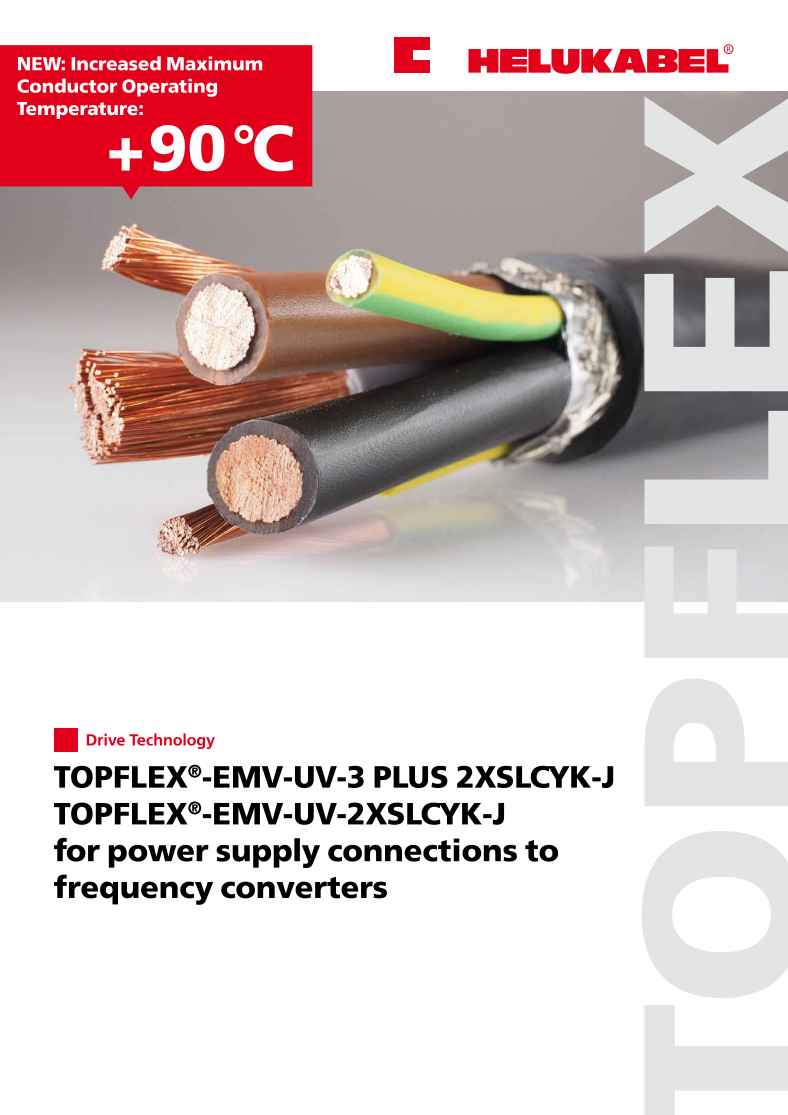 TOPFLEX®-EMV-UV For Power Supply Connections To Frequency Converters