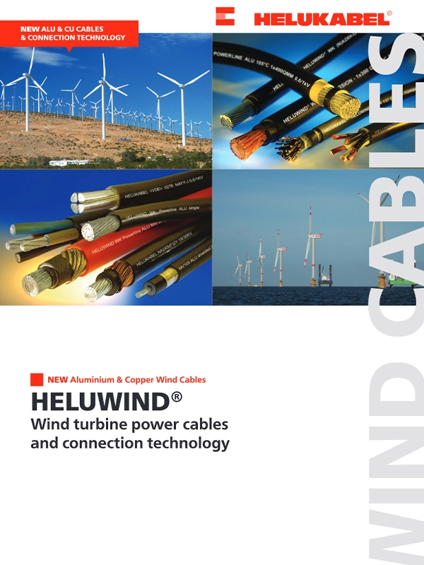 HELUWIND® Napájecí kabely a technologie připojení větrných turbín (ENG)