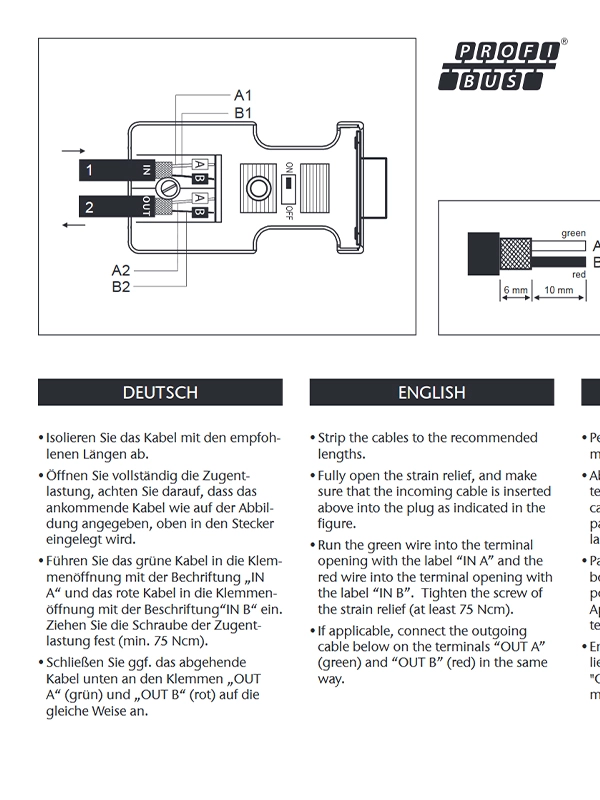 PROFIbus Stecker - Art. Nr. 803208