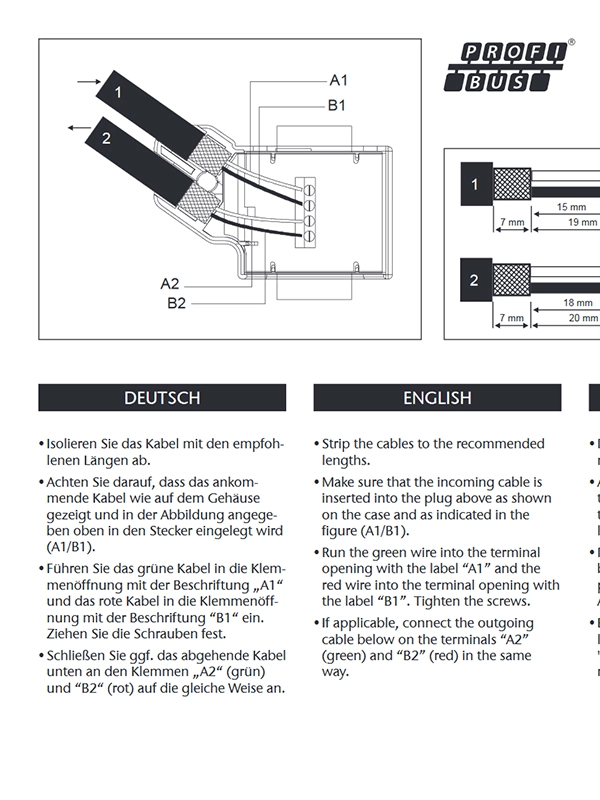 PROFIbus Stecker - Art. Nr. 802403