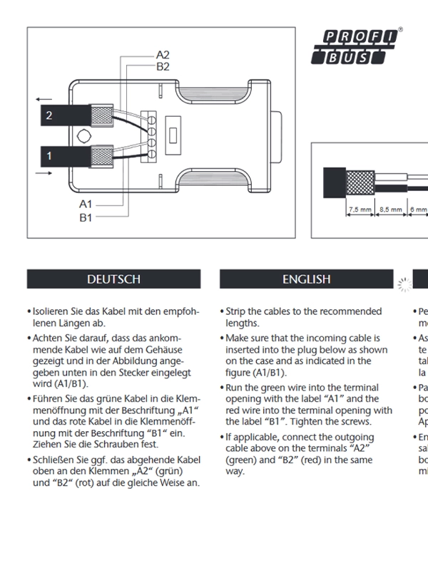 PROFIbus Stecker - Art. Nr. 802405