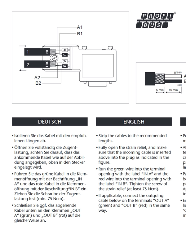 PROFIbus konektor - č.zboží 802406-7