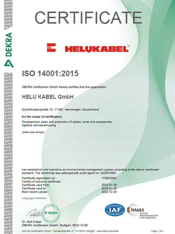 DIN EN ISO 14001 - englisch