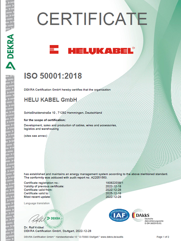 DIN EN ISO 50001 - englisch