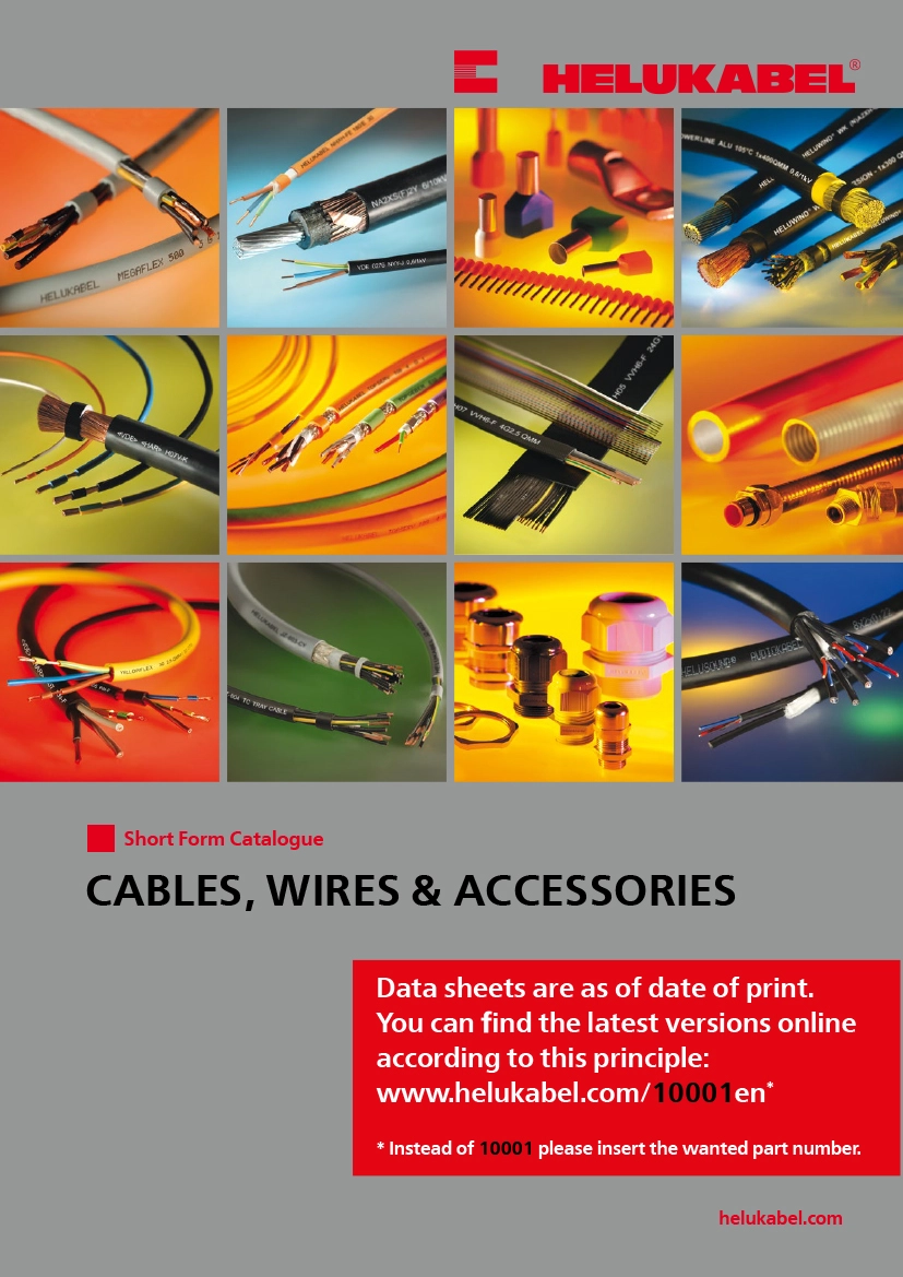  Verkorte catalogus - kabels, draden en accessoires