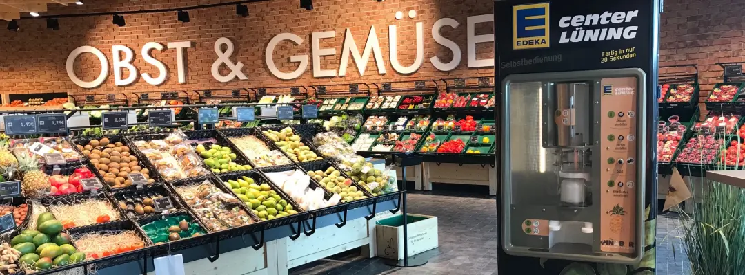 Edeka Markt mit Pinabar Gerät Edeka Markt mit Pinabar Gerät