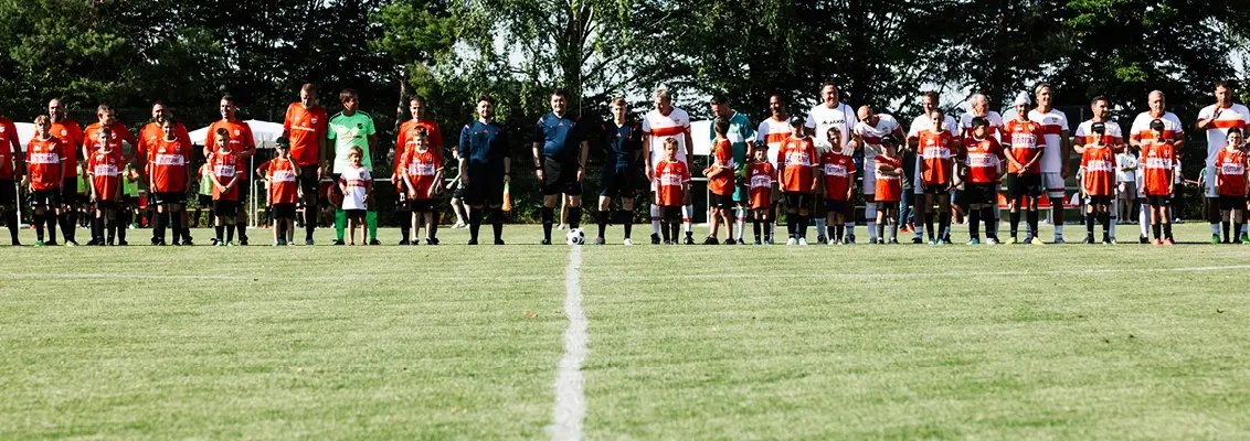 VfB Legenden gegen HELUKABEL Auswahl bei der Aufstellung