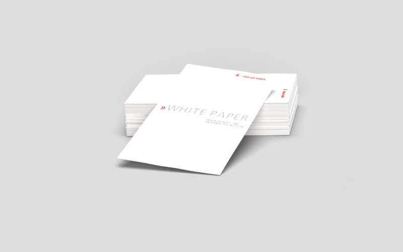 Stack with printed Whitepaper