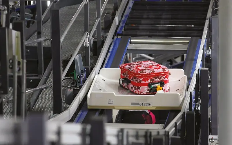 Baggage on a Conveyor