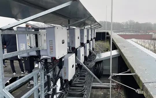 Photovoltaics system on agricultural building