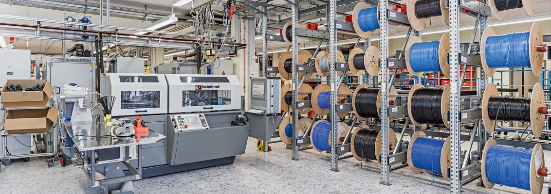 Ring winding machine in VEGA's production hall
