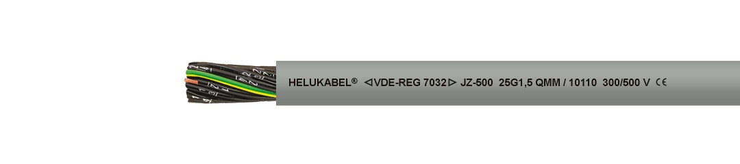 The JZ-500 is a control cable that transmits electrical energy and control signals in many applications, e.g. in mechanical engineering. The JZ-500 is a control cable that transmits electrical energy and control signals in many applications, e.g. in mechanical engineering.