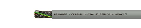 Illustration JZ-500 cable with grey outer sheath