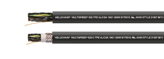 For situations demanding heavy mechanical stress, HELUKABEL offers state-of-the-art continuous-flex cables belonging to the MULTISPEED series.