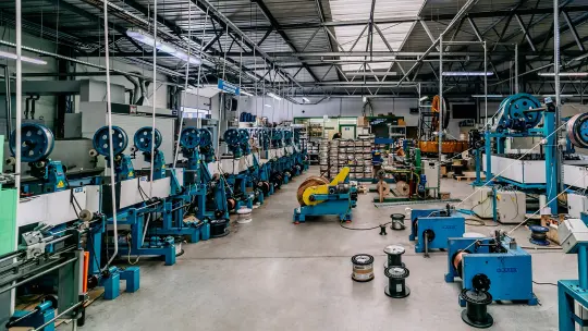 The cable production hall at ELTRON in Poland